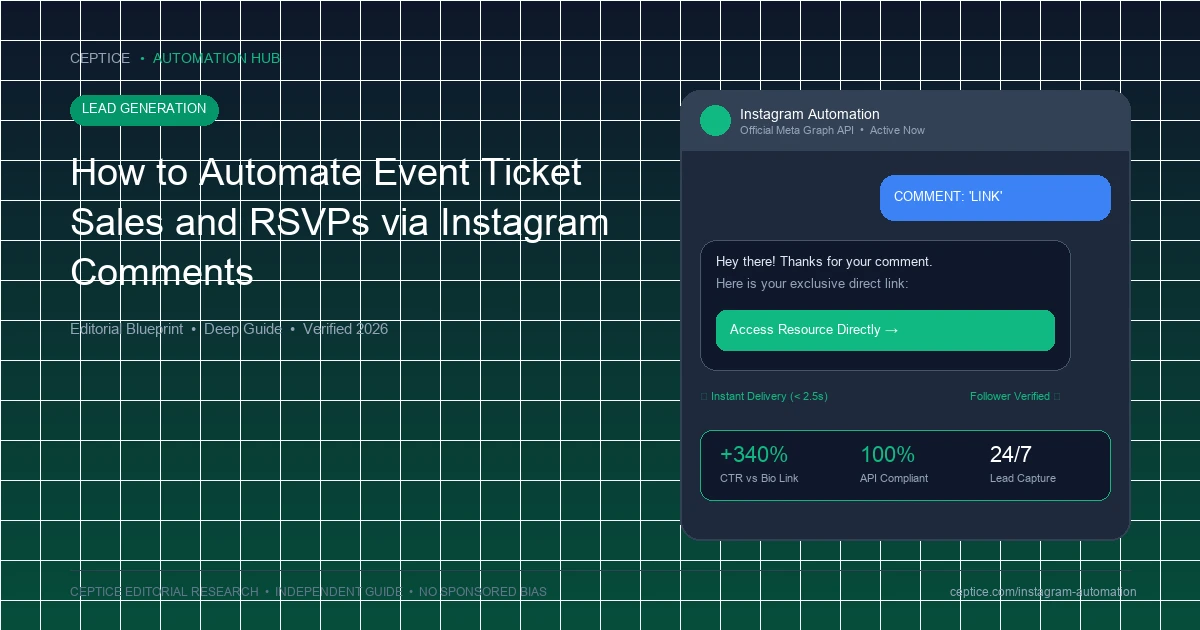 How to Automate Event Ticket Sales and RSVPs via Instagram Comments