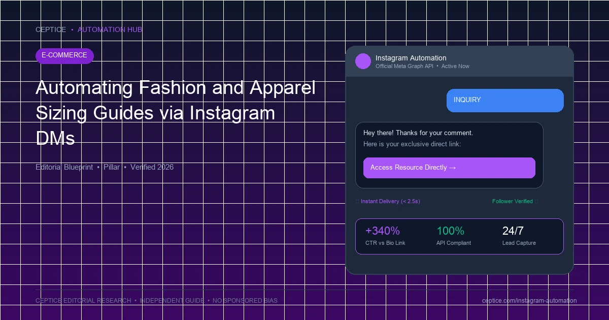 Automating Fashion and Apparel Sizing Guides via Instagram DMs