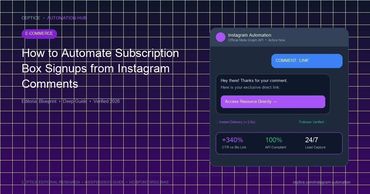 How to Automate Subscription Box Signups from Instagram Comments