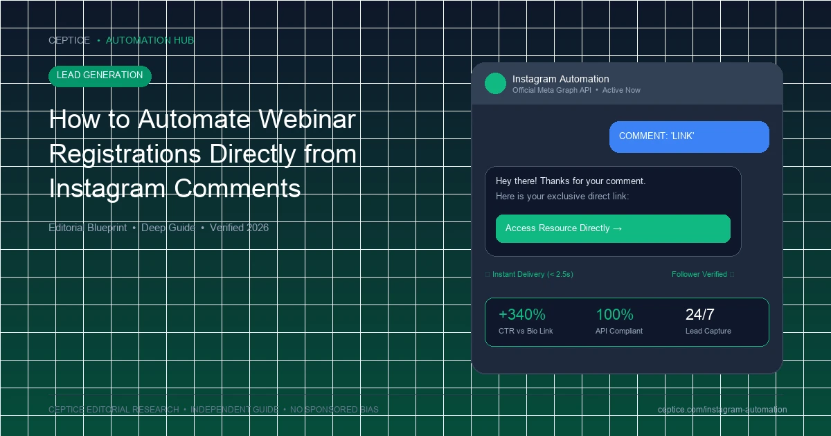 How to Automate Webinar Registrations Directly from Instagram Comments
