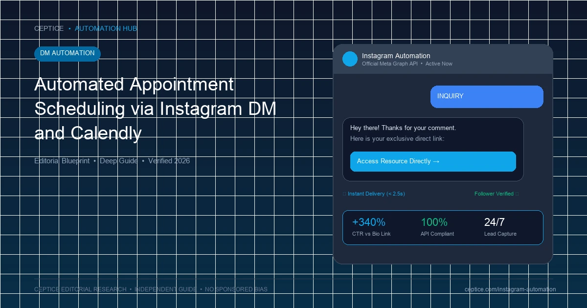 Automated Appointment Scheduling via Instagram DM and Calendly