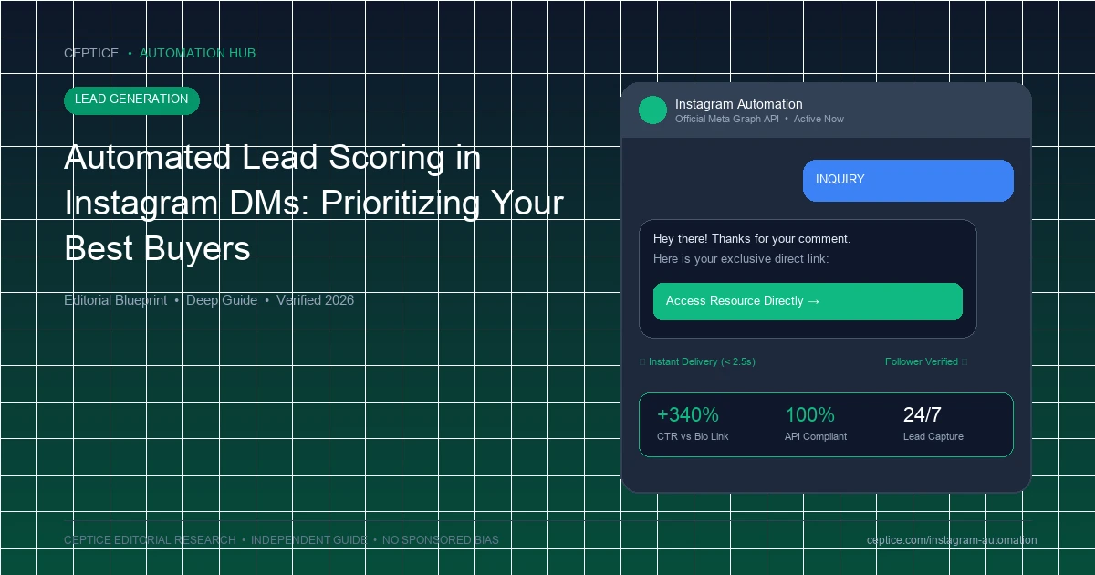 Automated Lead Scoring in Instagram DMs: Prioritizing Your Best Buyers