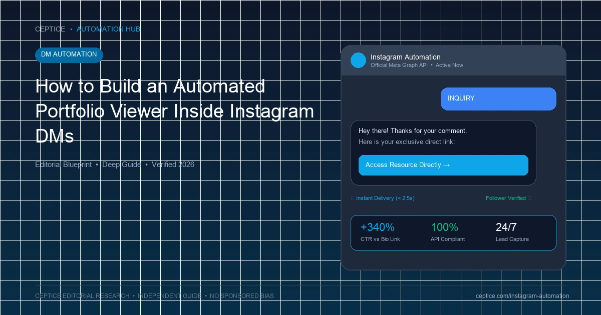 How to Build an Automated Portfolio Viewer Inside Instagram DMs