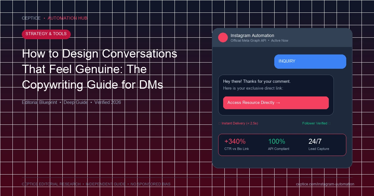 How to Design Conversations That Feel Genuine: The Copywriting Guide for DMs