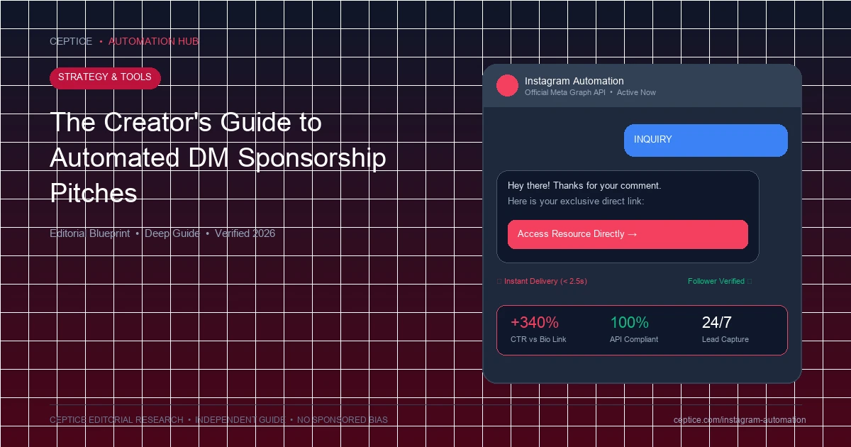 The Creator's Guide to Automated DM Sponsorship Pitches