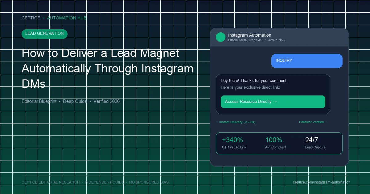 How to Deliver a Lead Magnet Automatically Through Instagram DMs