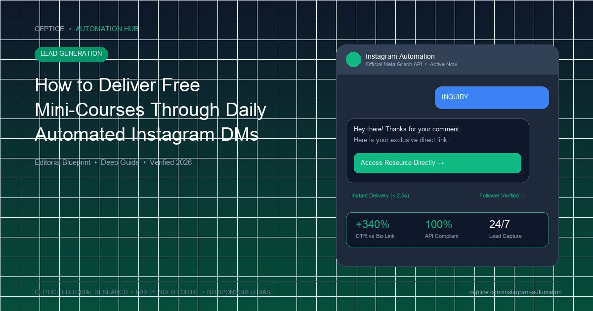 How to Deliver Free Mini-Courses Through Daily Automated Instagram DMs