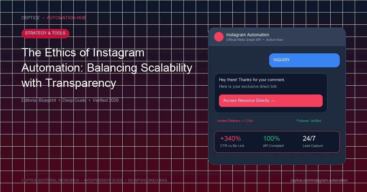 The Ethics of Instagram Automation: Balancing Scalability with Transparency