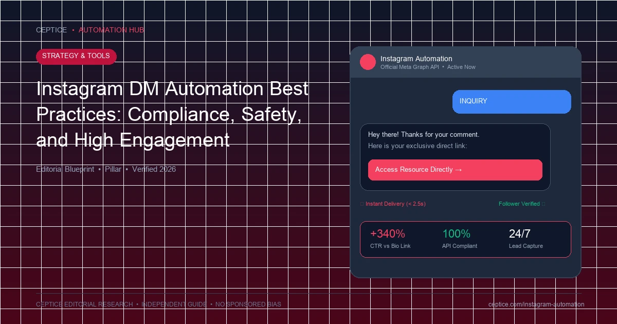 Instagram DM Automation Best Practices: Compliance, Safety, and High Engagement