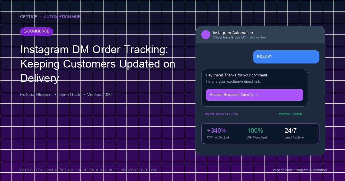 Instagram DM Order Tracking: Keeping Customers Updated on Delivery