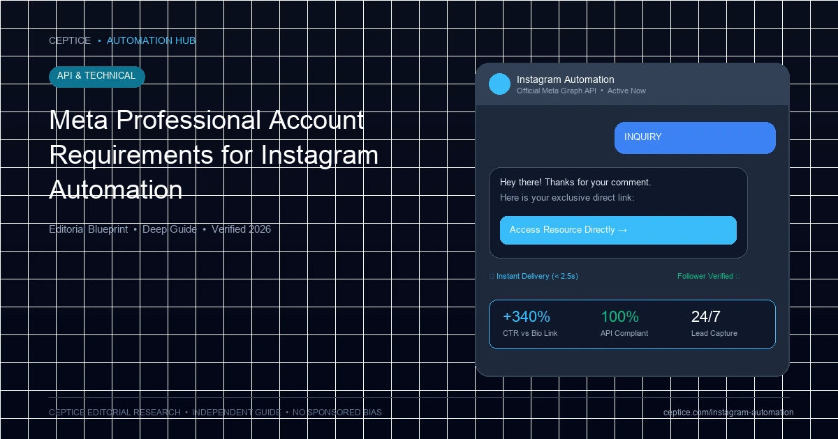 Meta Professional Account Requirements for Instagram Automation