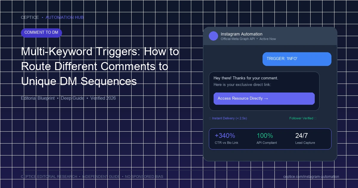 Multi-Keyword Triggers: How to Route Different Comments to Unique DM Flows
