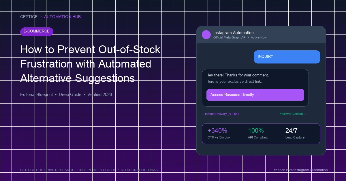 How to Prevent Out-of-Stock Frustration with Automated Alternative Suggestions