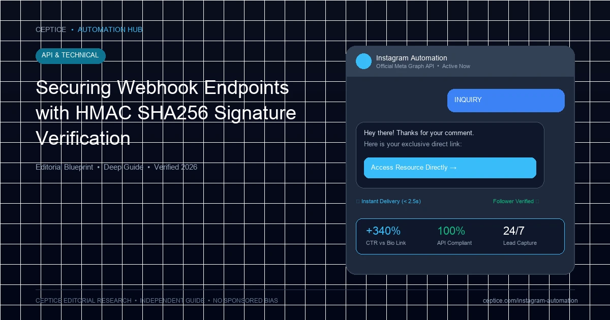 Securing Webhook Endpoints with HMAC SHA256 Signature Verification