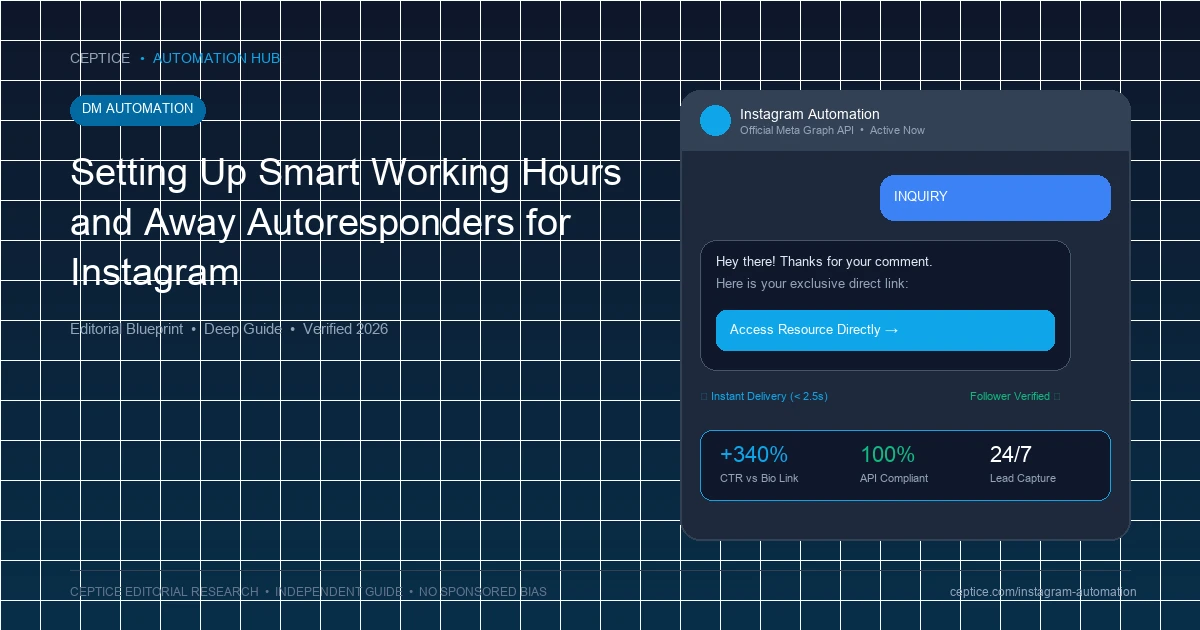 Setting Up Smart Working Hours and Away Autoresponders for Instagram